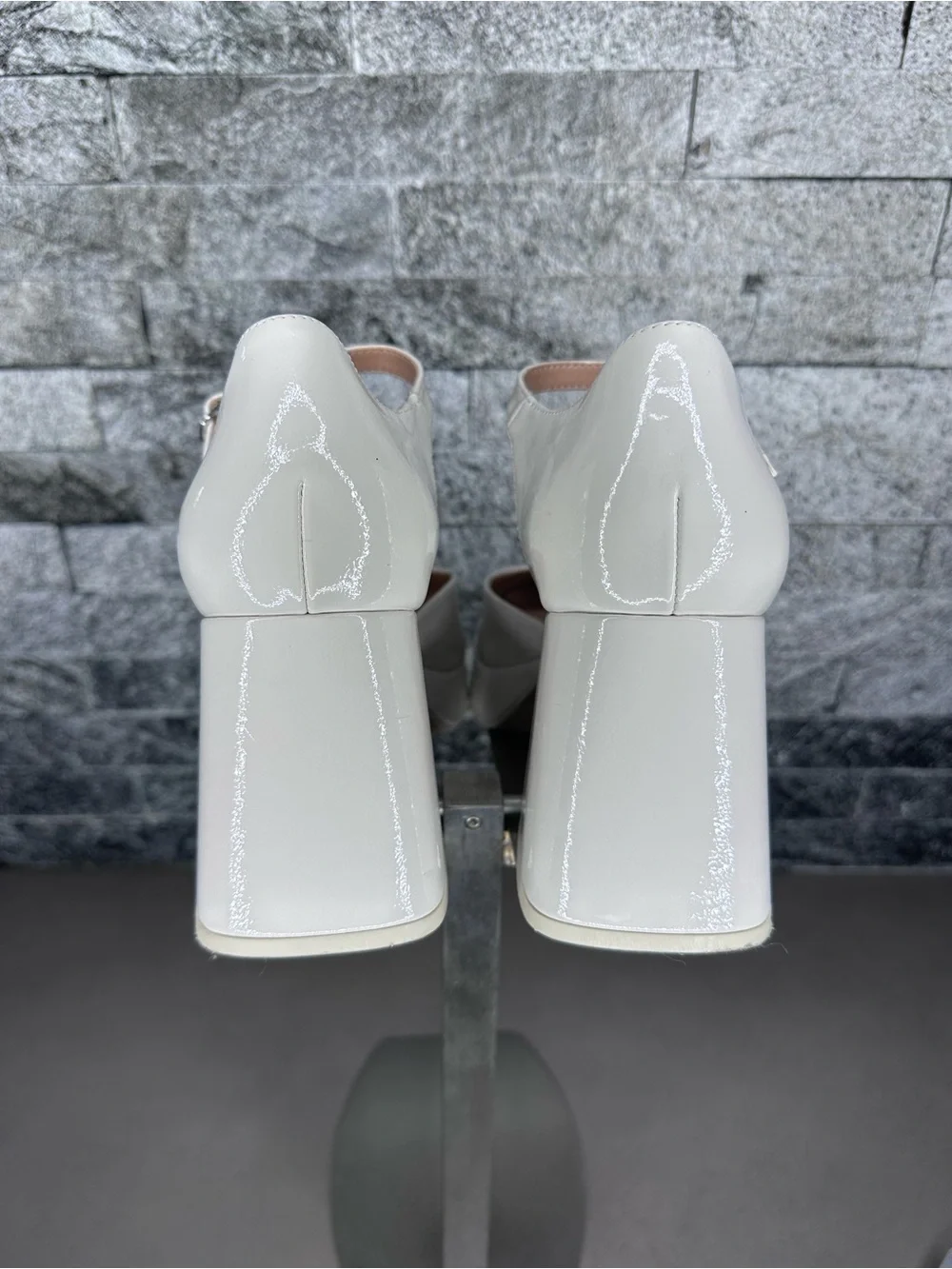 Wild Fable Darcy Off-white Patent Platform Pumps Heels - W8